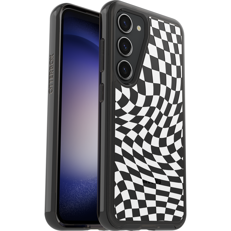 product image 1 - Galaxy S23 Case Symmetry Series Clear Black + White