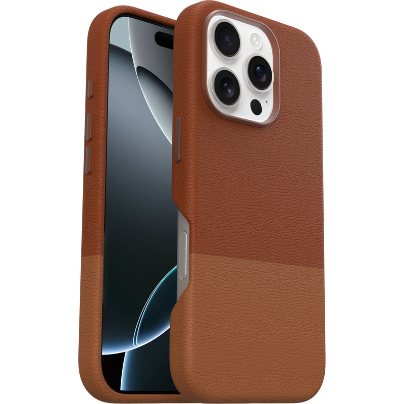 product image 1 - iPhone 16 Pro Case Statement Series Cactus Leather for MagSafe