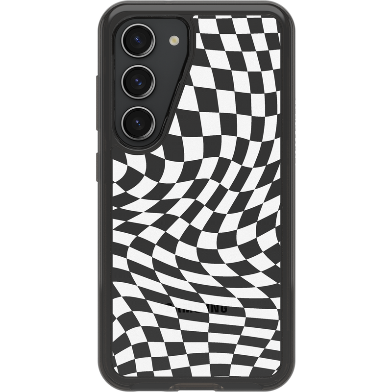 product image 2 - Galaxy S23 Case Symmetry Series Clear Black + White