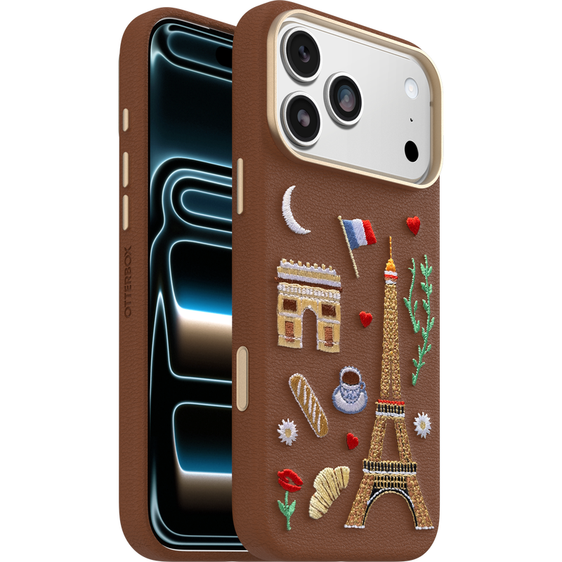 product image 1 - iPhone 17 Pro Max Case Symmetry Series Cactus Leather Embroidery