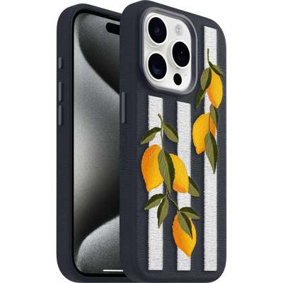 iPhone 15 Pro Symmetry Series Cactus Leather Embroidery Case