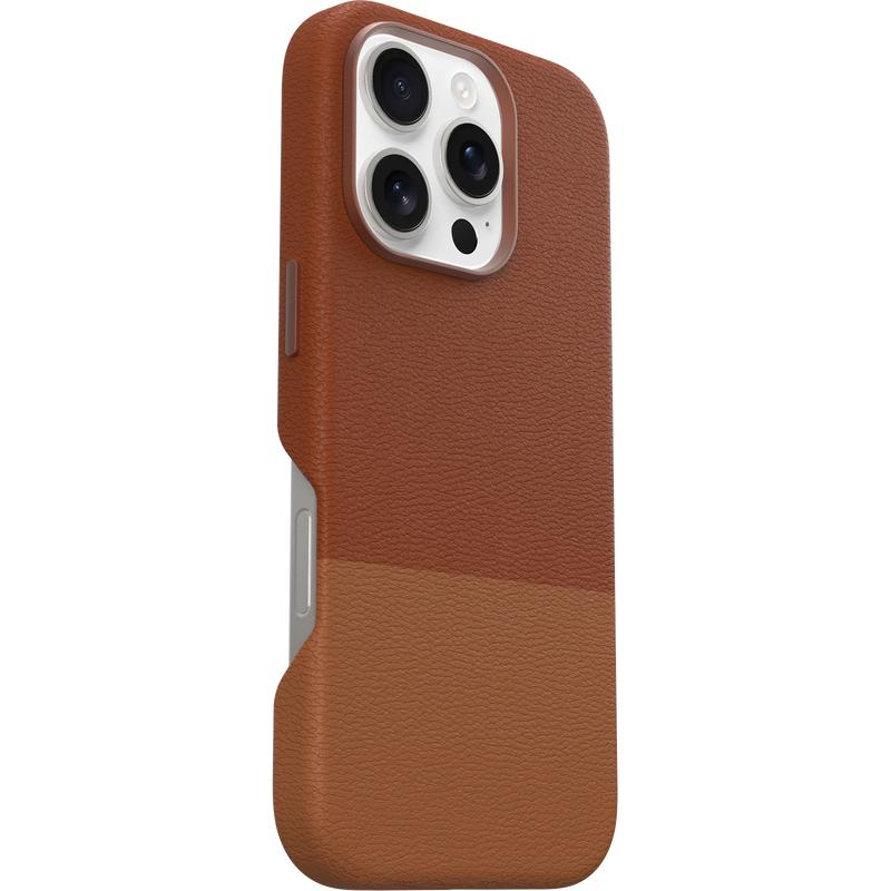 product image 3 - iPhone 16 Pro Case Statement Series Cactus Leather for MagSafe
