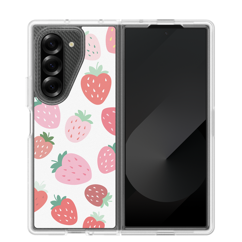 product image 1 - Galaxy Z Fold6 Case Thin Flex Series Strawberry Field