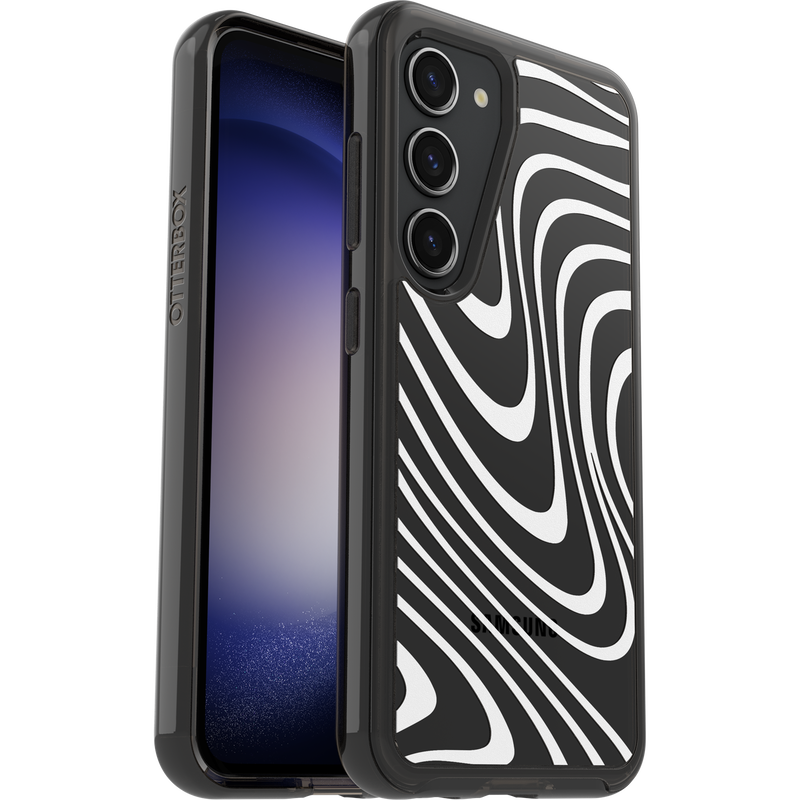 product image 1 - Galaxy S23 Case Symmetry Series Clear Black + White