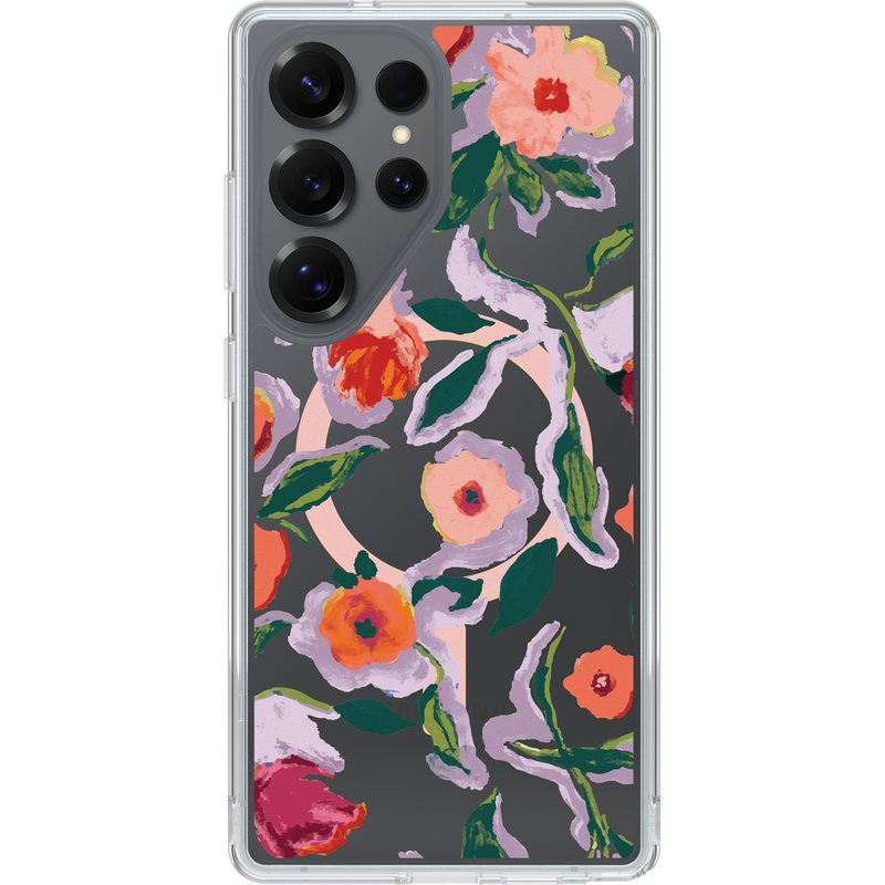 product image 1 - Galaxy S25 Ultra Case Symmetry Series Clear with Magnets Confetti of Blossoms