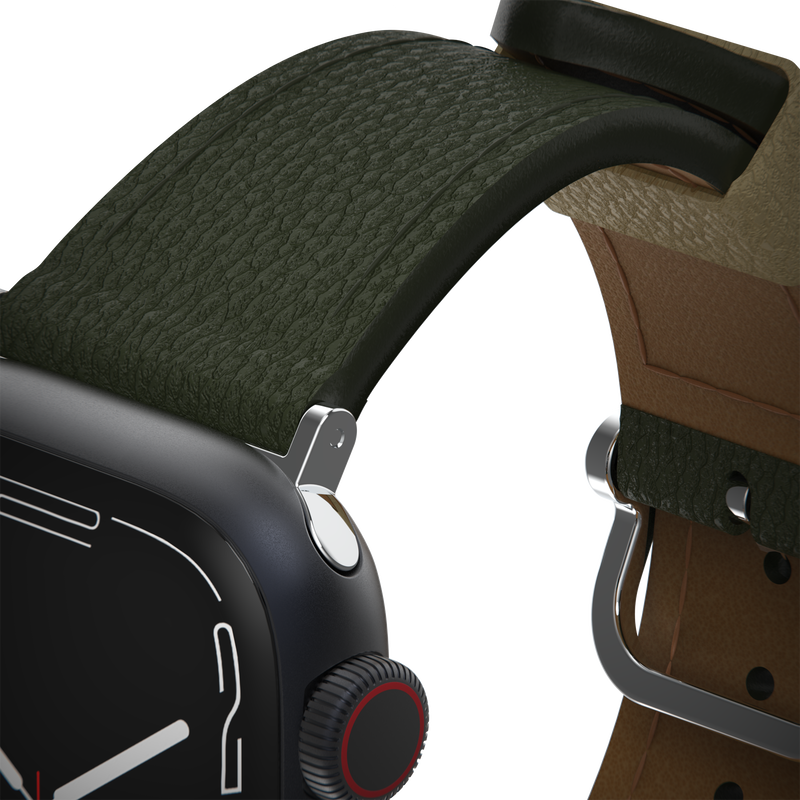 product image 2 - Apple Watch 44/45/46mm Band Symmetry Series Cactus Leather