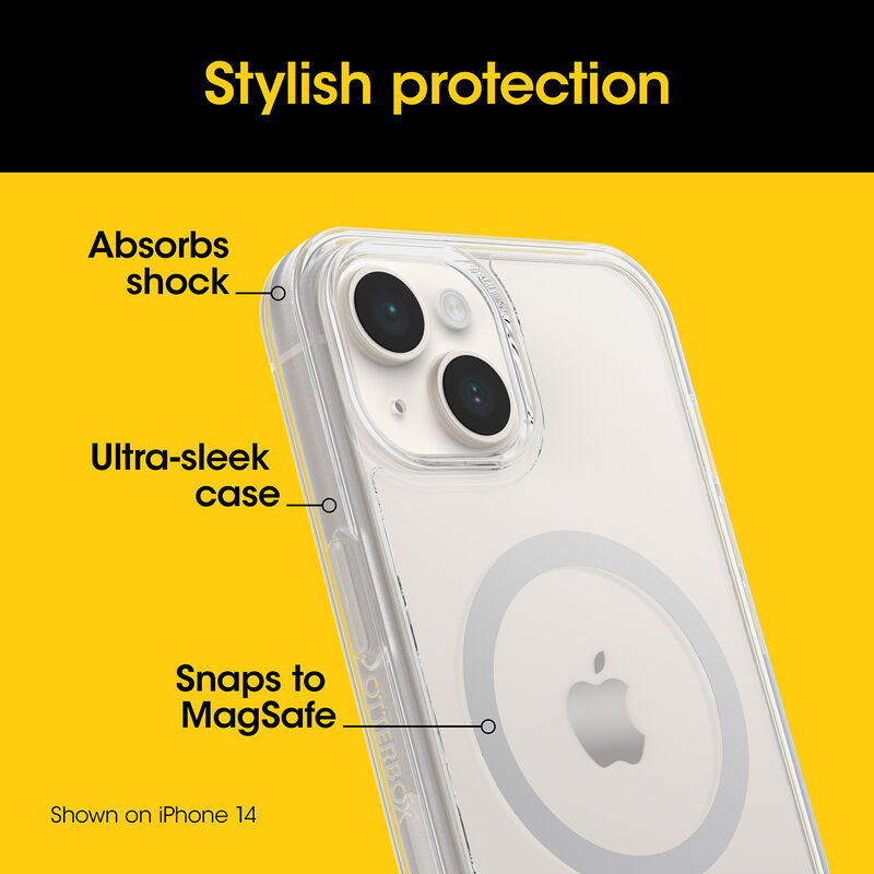 product image 4 - iPhone 15 Pro Case Symmetry Series Clear for MagSafe Summer Abroad