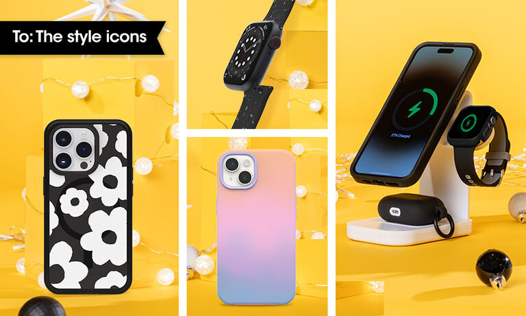 Floral phone case with MagSafe Charging stand & Apple watch case | OtterBox